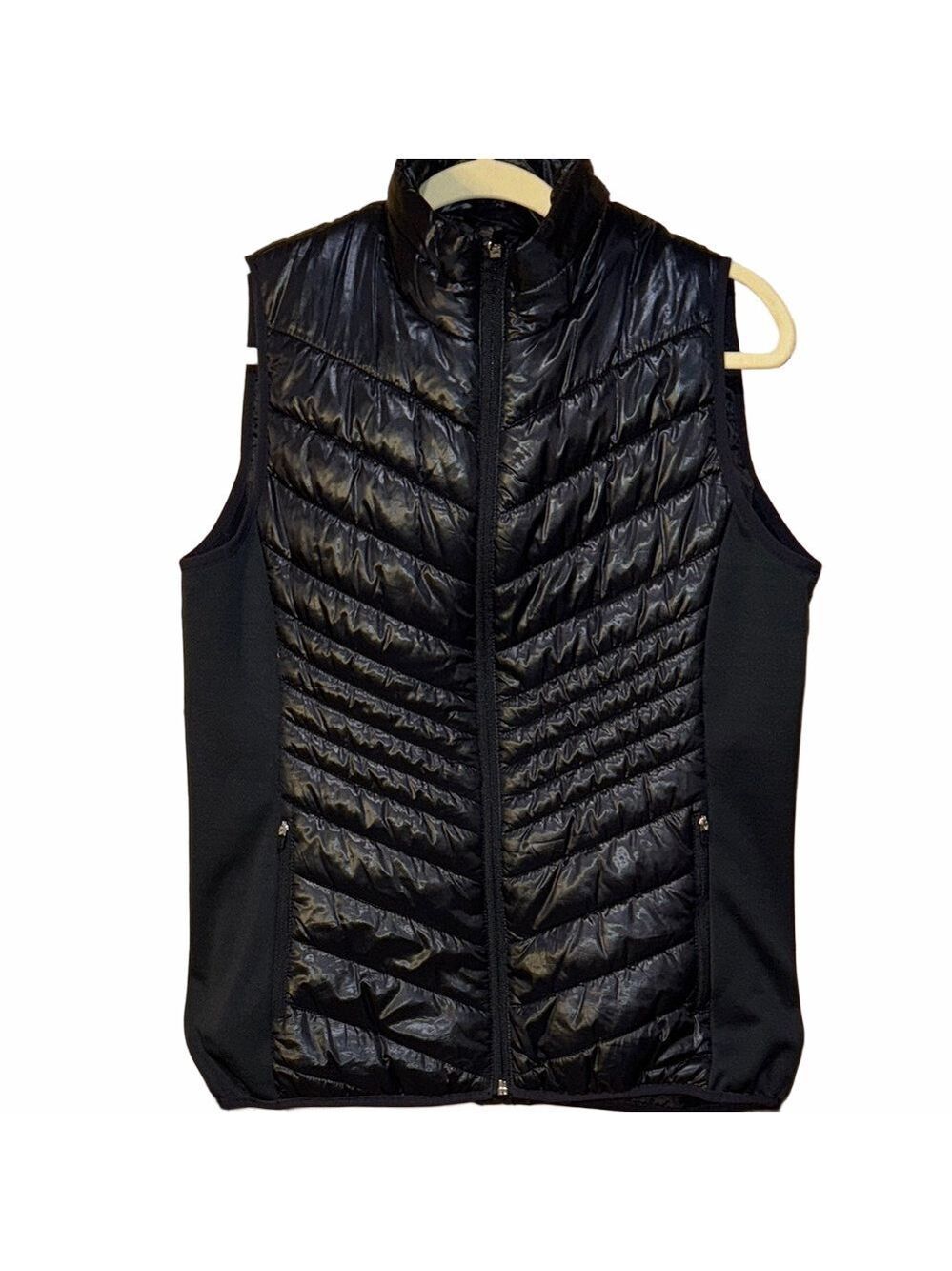 Xersion Black Quilted Performance Vest Women's Large